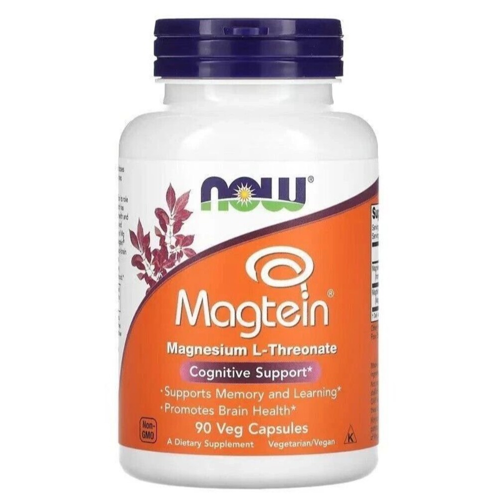NOW Foods Magtein Capsules - Pack of 90